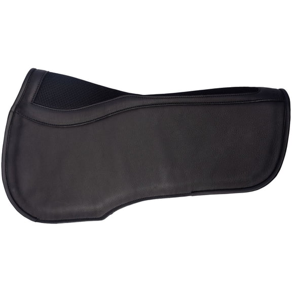 Schneiders Leather and Felt English Half Horse Saddle Pad | Non-Slip Leather | Color Black