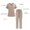 Khaki, variant on asdoklhq Womens Scrubs Men's Solid Color V-neck Pocket Caregiver Short Sleeved Shirt Elastic Pants Nurse Uniform Sets Dark Blue XS
