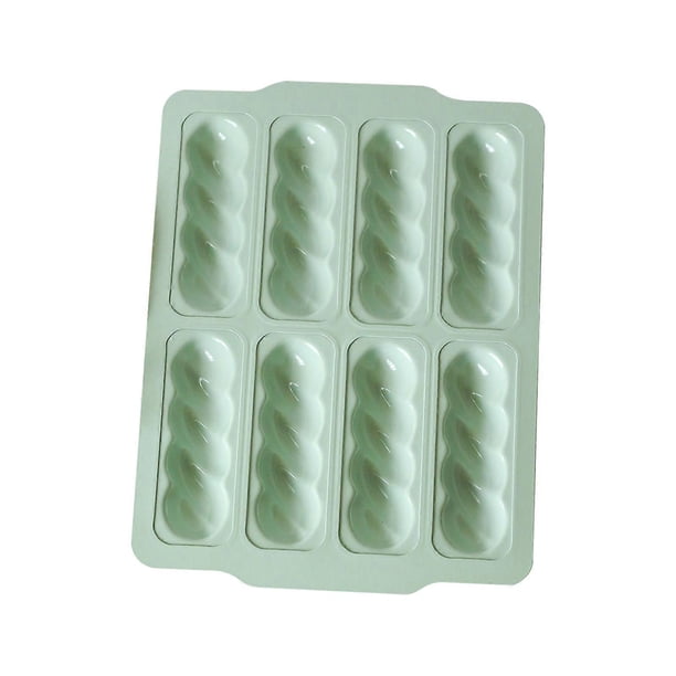 Non-Stick Bakeware Brownie- Bar Baking Pan Mini Cheesecake Pan Cupcake Tray Twisted Pattern Carbon Steel Mold 8-Cavity