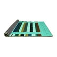 thumbnail image 2 of Ahgly Company Indoor Rectangle Abstract Turquoise Blue Contemporary Area Rugs, 7' x 10', 2 of 4
