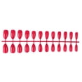 thumbnail image 1 of Qarigey 24 piezas de uñas postizas DIY, estilo Simple, accesorio de moda para mujer, salón de casa, chica, cubierta completa, puntas para Juegos de manicura Ciruela púrpura, 1 of 5