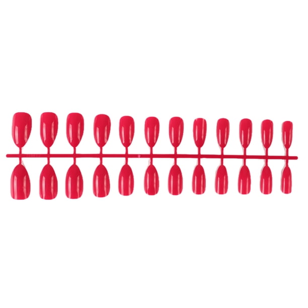 Qarigey 24 piezas de uñas postizas DIY, estilo Simple, accesorio de moda para mujer, salón de casa, chica, cubierta completa, puntas para Juegos de manicura Ciruela púrpura