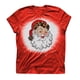 thumbnail image 1 of Blusa estampada de camiseta de manga corta con estampado de letras y estampado teñido anudado navideño divertido para mujer Fridja gope850, 1 of 4