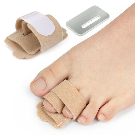 Toe Separators for Overlapping Toes Women Men, Gel Toe Spacers Bunion Corrector with 2 Loops for feet, Hammer Toe Straightener(2PC)