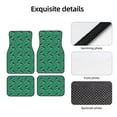 thumbnail image 4 of Honeii Bass Fish Print Car Foot Mat Four-Piece Set - Front & Rear Universal Car Floor Mats for SUVs, Trucks, Sedans, 4 of 7
