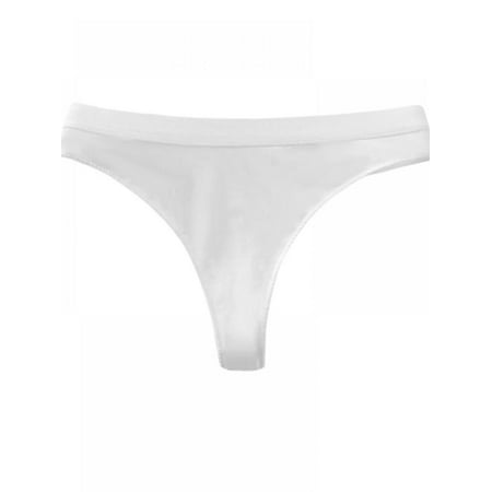 

Esho Low Rise Thongs for Women Cotton Pure Color Breathable Seamless Briefs Comfortable Sexy Panties White