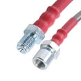 thumbnail image 2 of Compatible/Replacement For 1986-1991 Toyota Supra Stainless Steel Braided Cable Front & Rear Cable Oil Brake Line Kit Chrome/Red, 2 of 3