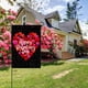 thumbnail image 4 of Decoraciones para San Valentín, adornos para San Valentín, bandera de jardín de doble cara de 30 x 45 cm, decoraciones para San Valentín en el jardín, suministros para fiestas de San Valentín, bandera, 4 of 5