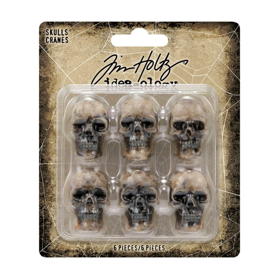 Idea-Ology Resin Skulls 6/Pkg-