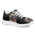 thumbnail image 2 of Pzuqiu Pug Dog Big Girls Tennis Shoes Size 4 Lace Up Athletic Shoes Lightweight Running Shoes Mesh Breathable Sneakers Hiking, 2 of 7