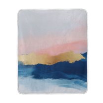 Yayeee Throw Blanket for Couch Soft Warm 50" x 60" Sofa Chair Bed Decoration, Abstract Painting
