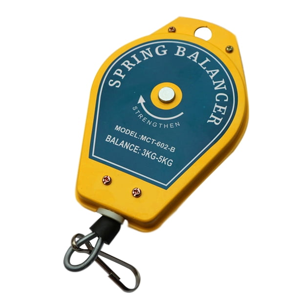 Balanceador de resorte - Destornillador de soporte herramientas con resorte retráctil, soporte para accesorios colgante, llave para colgar, herramienta medición cable acero, 0,5-5 kg(3-5 kg)