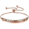 thumbnail image 2 of Zuo Bao Stepmother Gifts Stepmom Bracelet Thank You for Loving Me As Your Own Adjustable Charm Bracelet Mother in Law Gift(Rose Gold), 2 of 6