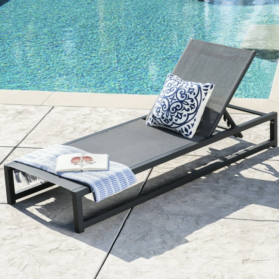 Outdoor Chaise Lounge - Transform Your Backyard Into A Dreamland Breathable Mesh Seat Aluminum Construction