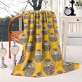 thumbnail image 2 of Yellow Hedgehog Pattern Blanket,Comfortable Soft Flannel Throw Blanket,All Season,Warm Lightweight Blankets for Sofa Bed Couch Living Room Chair,40"x50", 2 of 4