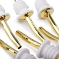 thumbnail image 3 of Wine Olive Oil Bottle Pourer Spouts with Rubber Dust Caps from (Gold, 2 pcs), 3 of 5