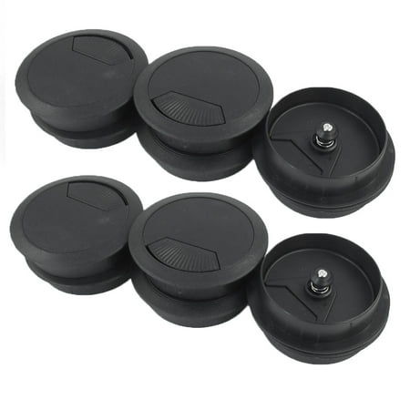 6 Pcs Cable Wire Cord Hole Cover 60mm Dia Computer Desk Grommet Cable Wire Cord Hole Cover 60mm Dia