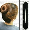 thumbnail image 4 of Walbest 4 Pcs/Set Hair Bun Maker Convenient Hair Ornament Hair Bun Shaper Sponge Hair Band, 4 of 7