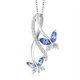 thumbnail image 1 of Collar de mariposa de cristal con diamantes de imitación Brillar Electrónica, 1 of 5