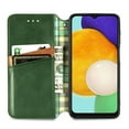 thumbnail image 3 of Compatible for Samsung Galaxy A34 5G Wallet Case, Embossed Pattern PU Leather Magnetic Closure Flip Cover with Credit Card Slots Kickstand Soft Silicone Anti-Scratches Shockproof Case, Green, 3 of 7