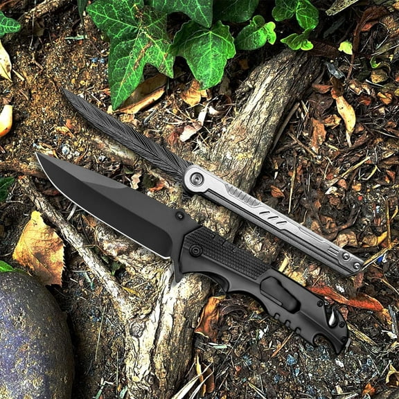 Vivicreate Pocket Knife, 2-Piece Set, Stainless Steel Blade, 3.5" Blade Length, 4.7" Closed