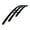 Black, variant on APS Compatible with Chrysler 200 2011-2014 Lower Bumper Chrome Billet Front Grill Grille Insert R66873A