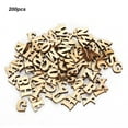thumbnail image 3 of M Buder 200 Pieces DIY Log Letter Shape Wood Sheet Educational Toy Crafts Decor for 26 English Letters, 3 of 9