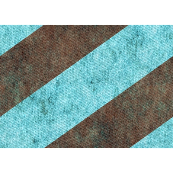 Ahgly Company Machine Washable Indoor Rectangle Transitional Coffee Brown Area Rugs, 4' x 6'