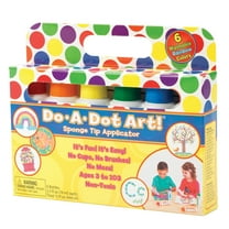Do a Dot Art Washable Applicator Paint Marker, Sponge Tip, Assorted Regular Colors, Set of 6