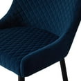 thumbnail image 6 of Clipop Velvet Dining Chairs Set of 2 with Upholstery Mid Backrest Armchair, Blue, 6 of 8