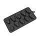 thumbnail image 2 of Fiudx Ofertas del día Molde de Halloween con forma de esqueleto cerebral, 10 moldes para velas con forma de calavera y forma de cerebro, 2 of 7