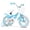 Blue, variant on Costway 18 Inches Girls Bike for 3-8 Years Old with Removable Training Wheels, Front Basket Pink