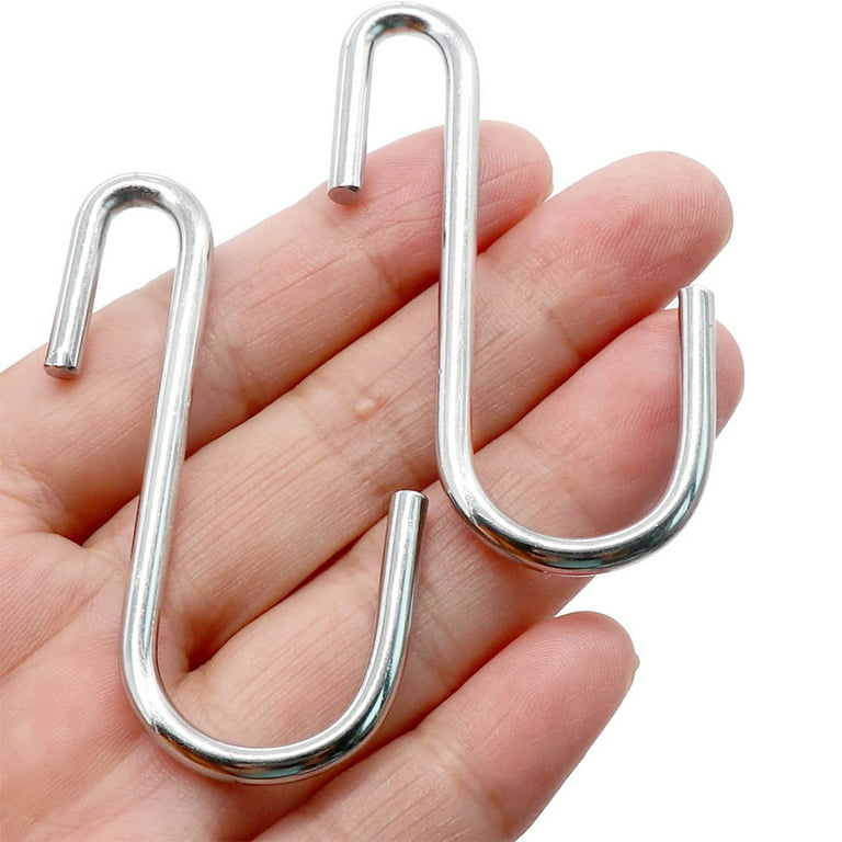 HTBMALL 40 Pack S Hooks - Stainless Steel Heavy Duty S Hooks for Hanging  pots, Pans, Plants