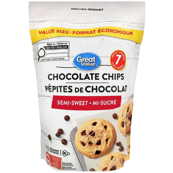 Great Value Semi-Sweet Chocolate Chips pouch