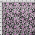 thumbnail image 4 of oneOone Velvet Pink Fabric Florals Sewing Craft Projects Fabric Prints By Yard 58 Inch Wide, 4 of 5
