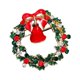 thumbnail image 2 of Elegante broche navideño, accesorios decorativos, ropa, insignias, broches, Carillón de viento de corona, 2 of 9