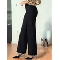 thumbnail image 6 of Women'S High Waist Loose Straight Casual Pants with Pockets Black S, 6 of 7