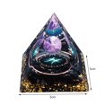 thumbnail image 3 of Pirámide De Orgón Obsidiana natural orgonita pirámide cristal Reiki Chakra generador de energía (Piscis), 3 of 4