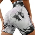thumbnail image 2 of Wycnly Shorts for Women Womens Sports Shorts Quick Drying High Waist Lightweight Stretchy Workout Yoga Legging Shorts Fashion Tie Dye Running Gym Pants, 2 of 3