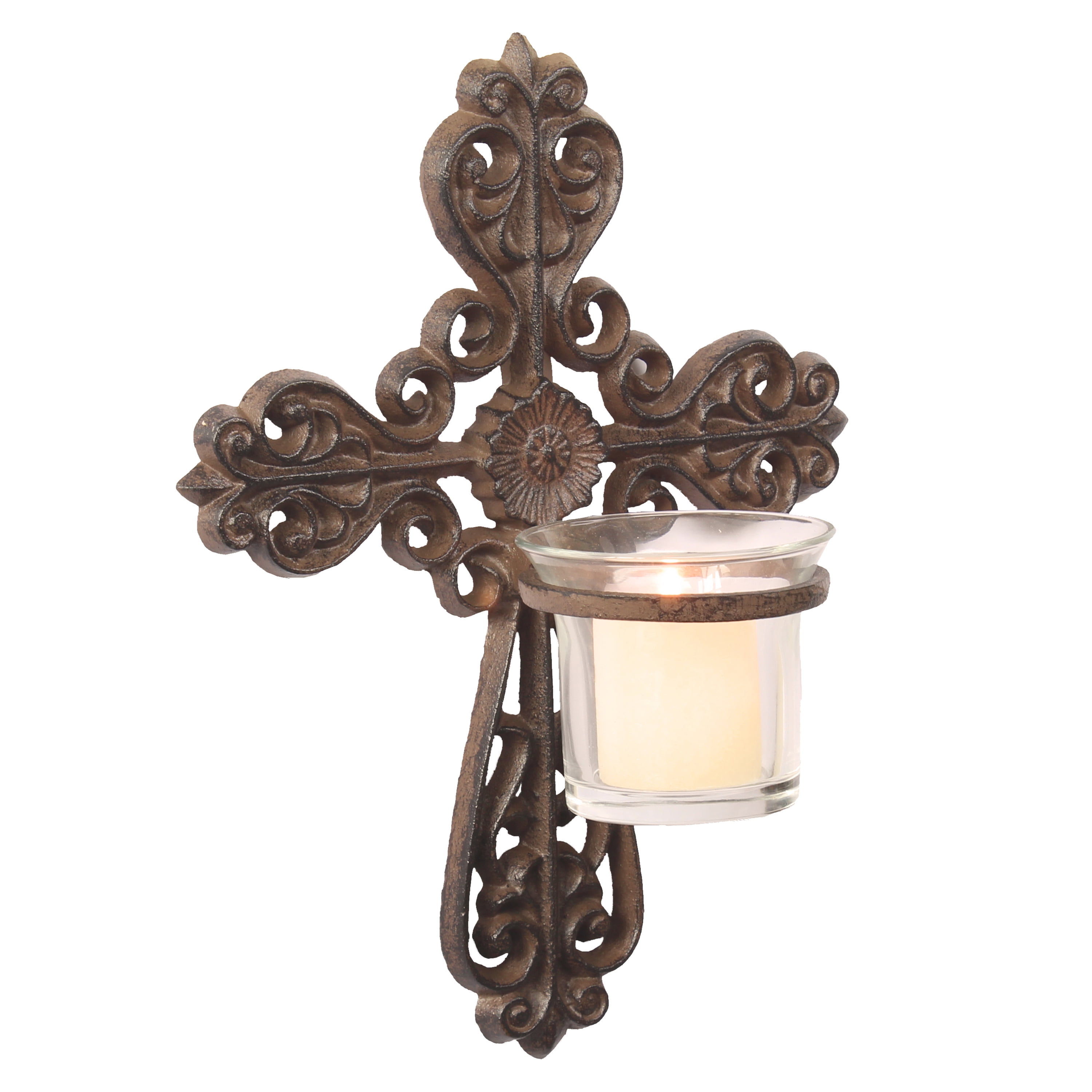 Better Homes and Gardens Cross Wall Sconce, Bronze