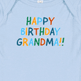thumbnail image 3 of Inktastic Happy Birthday Grandma Baby Romper Coveralls, 3 of 4