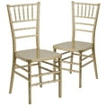 thumbnail image 2 of BizChair 2 Pack Gold Resin Stacking Chiavari Chair, 2 of 14