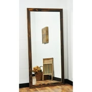 BrandtWorks American Value Mocha Wood Elements Floor Mirror - 32W x 65.5H in.
