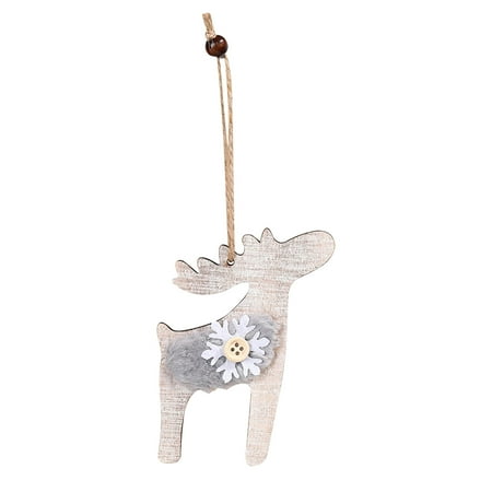 

Deal of The Day Dvkptbk Christmas Tree Wooden Plush Pendant