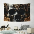 thumbnail image 6 of Gaeub Gold Pattern Black Skull Print Tapestry Wall Hanging(60x40 inches),Tapestry Home Decor,Wall Art for Living Room Bedroom Home Decor, 6 of 8