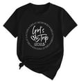thumbnail image 5 of WeikingpWomens Tshirts Graphic Summer Tops Girl's Trip 2025 T Shirt Women's Fashion Round Neck Casual Short Sleeves Casual Tops for Women Black L, 5 of 5