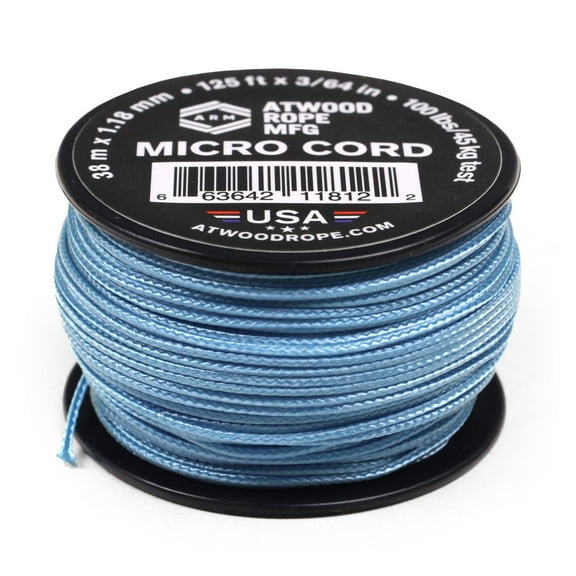 Atwood Rope MFG 1.18mm Micro Cord - Carolina Blue - 125ft