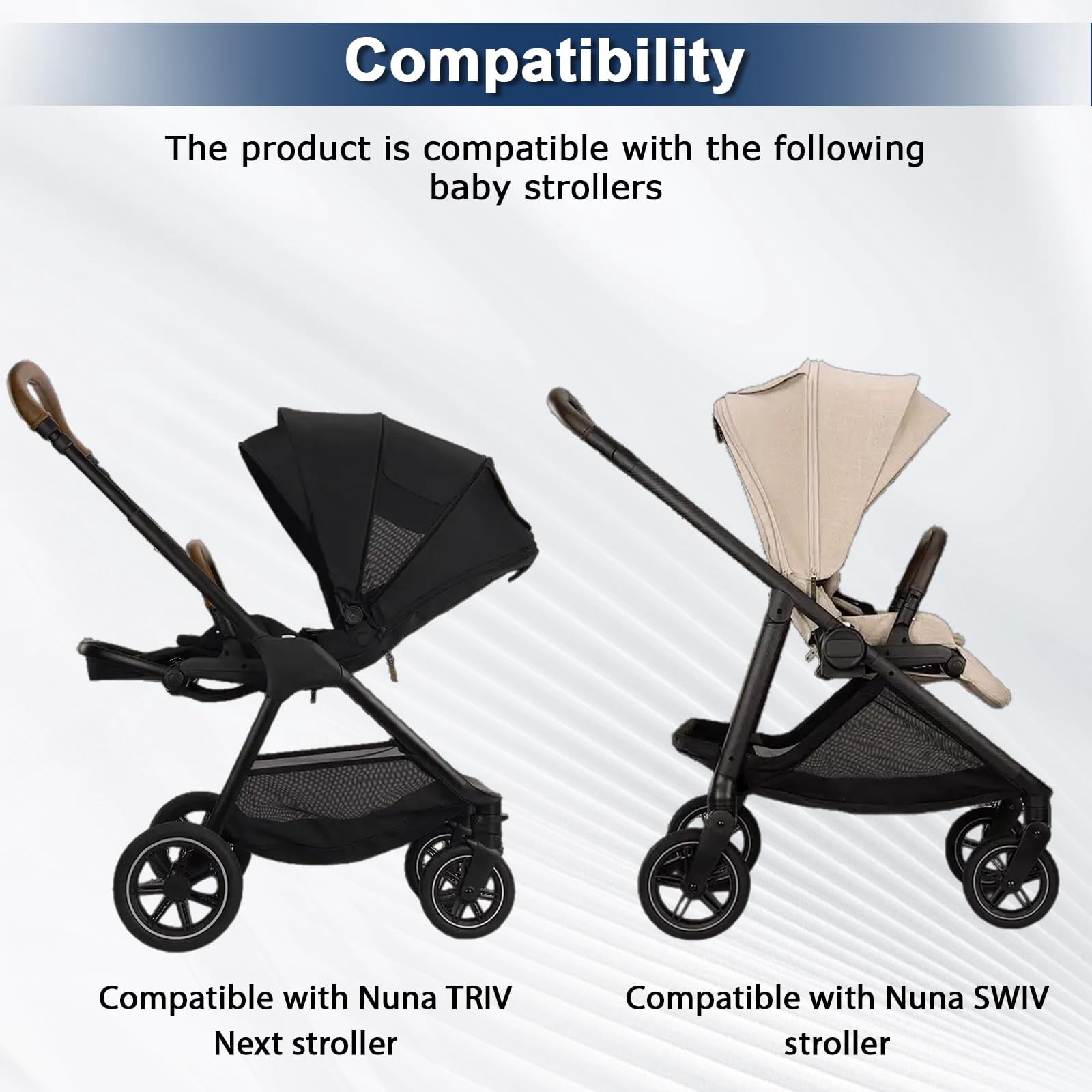 Connector for Uppababy V1/V2/V3 Bassinets, Fits for Nuna Triv Next & for Nuna Swiv Strollers