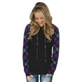 thumbnail image 2 of ADREAMLY Women Color Block Hoodie Casual Drawstring Long Sleeve Sweatshirt with Front Pocket, 2 of 5