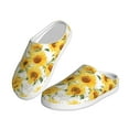 thumbnail image 2 of Balery Artistic Marble Pattern Sunflower Pattern Women's Fuzzy Memory Foam Slippers Fluffy Winter House Shoes Indoor and Outdoor-42/43, 2 of 7